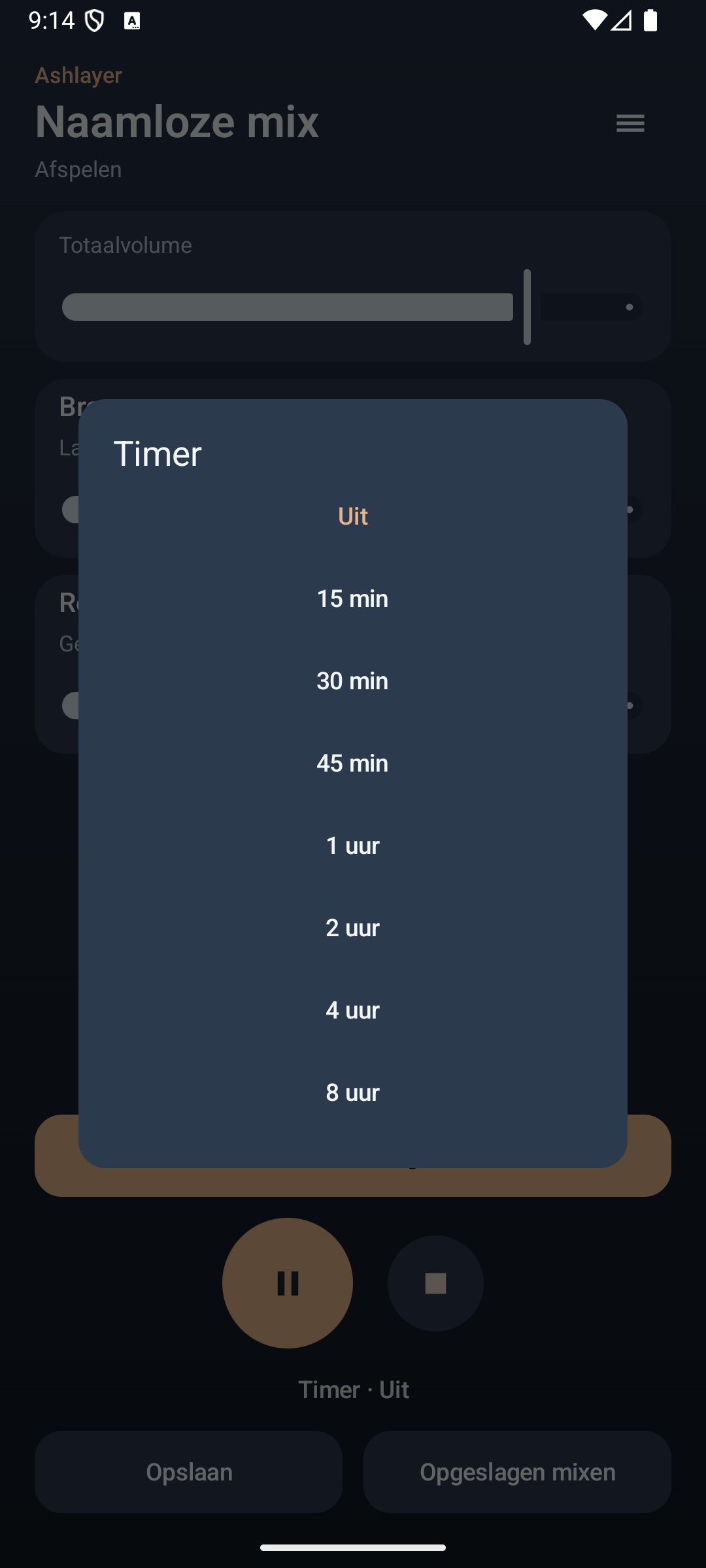 Ashlayer: Omgevingsmix — timer