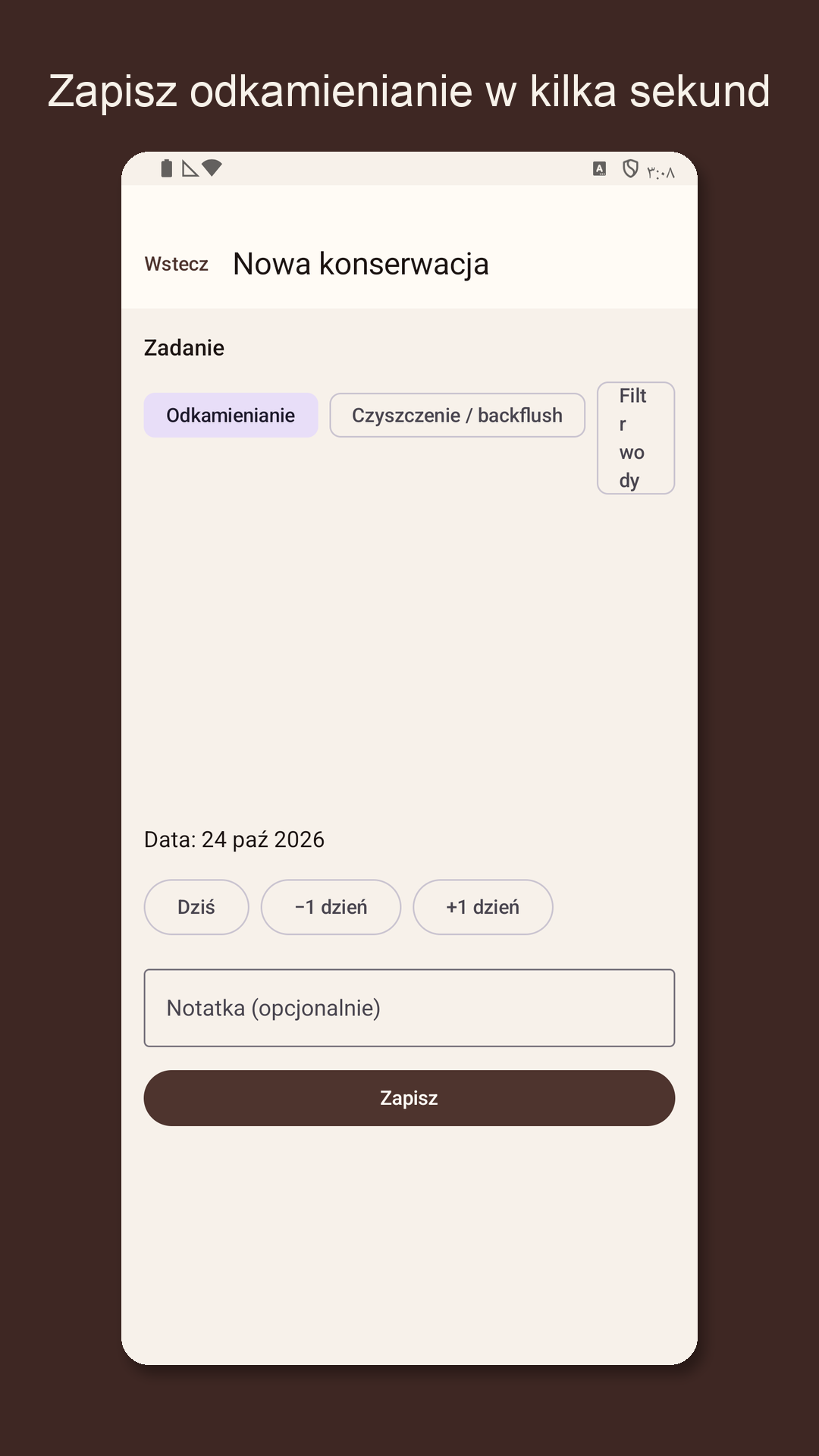 Descarow: Pielęgnacja maszyny — 2