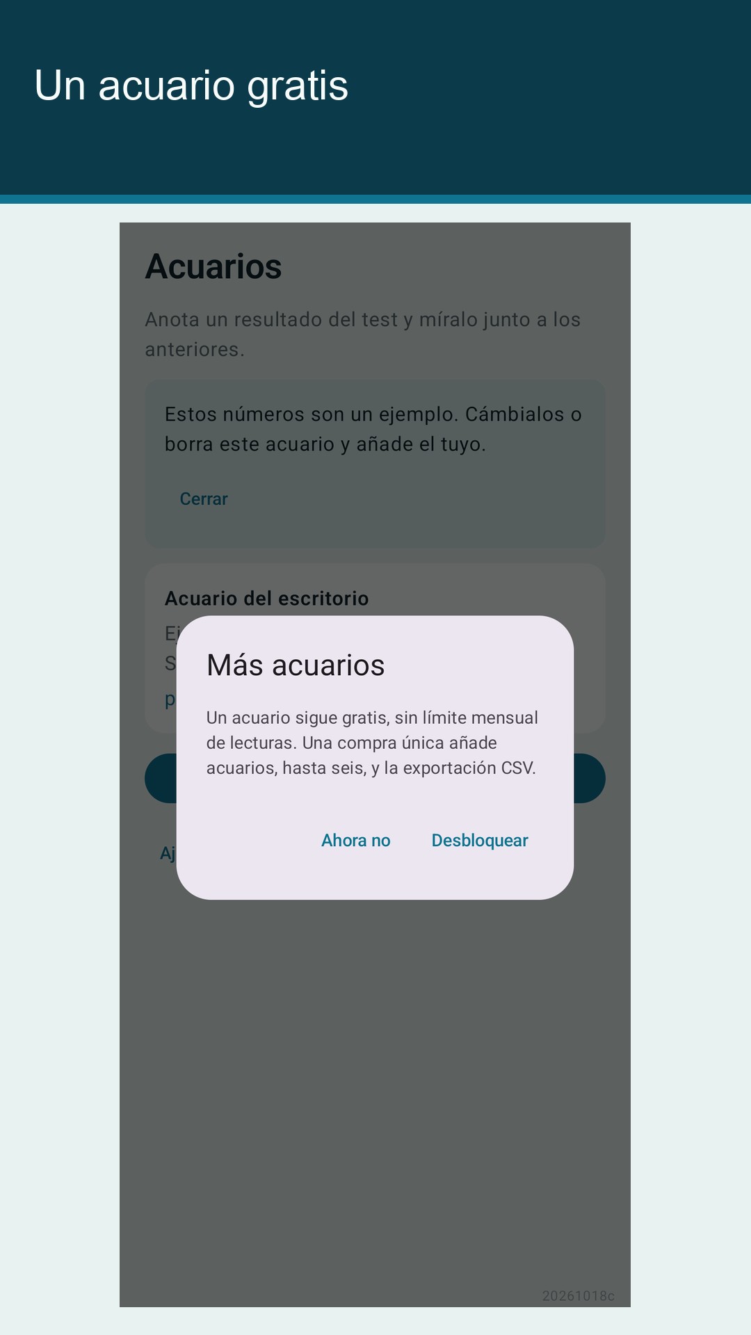 Glaslog: registro acuario — 5