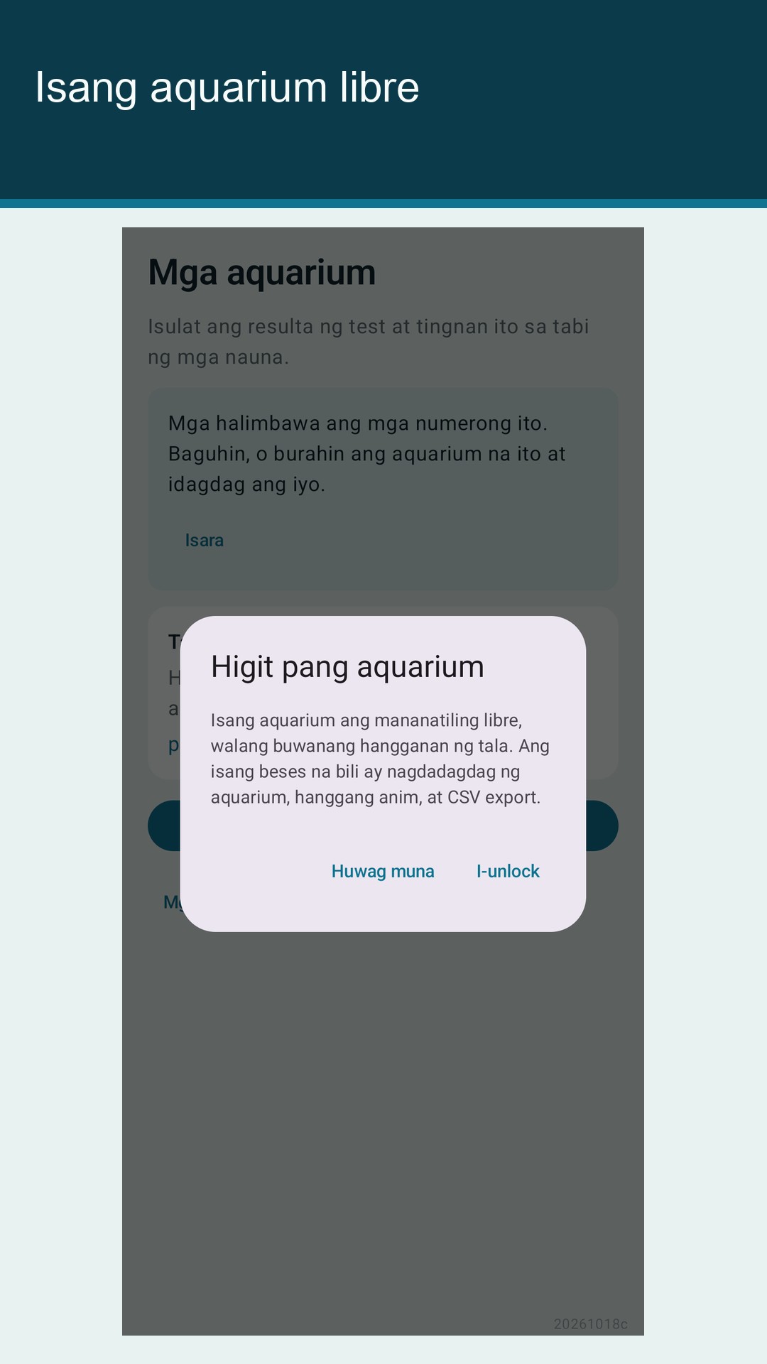 Glaslog: tala ng aquarium — 5