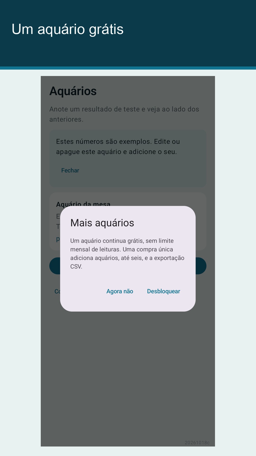Glaslog: registro aquário — 5