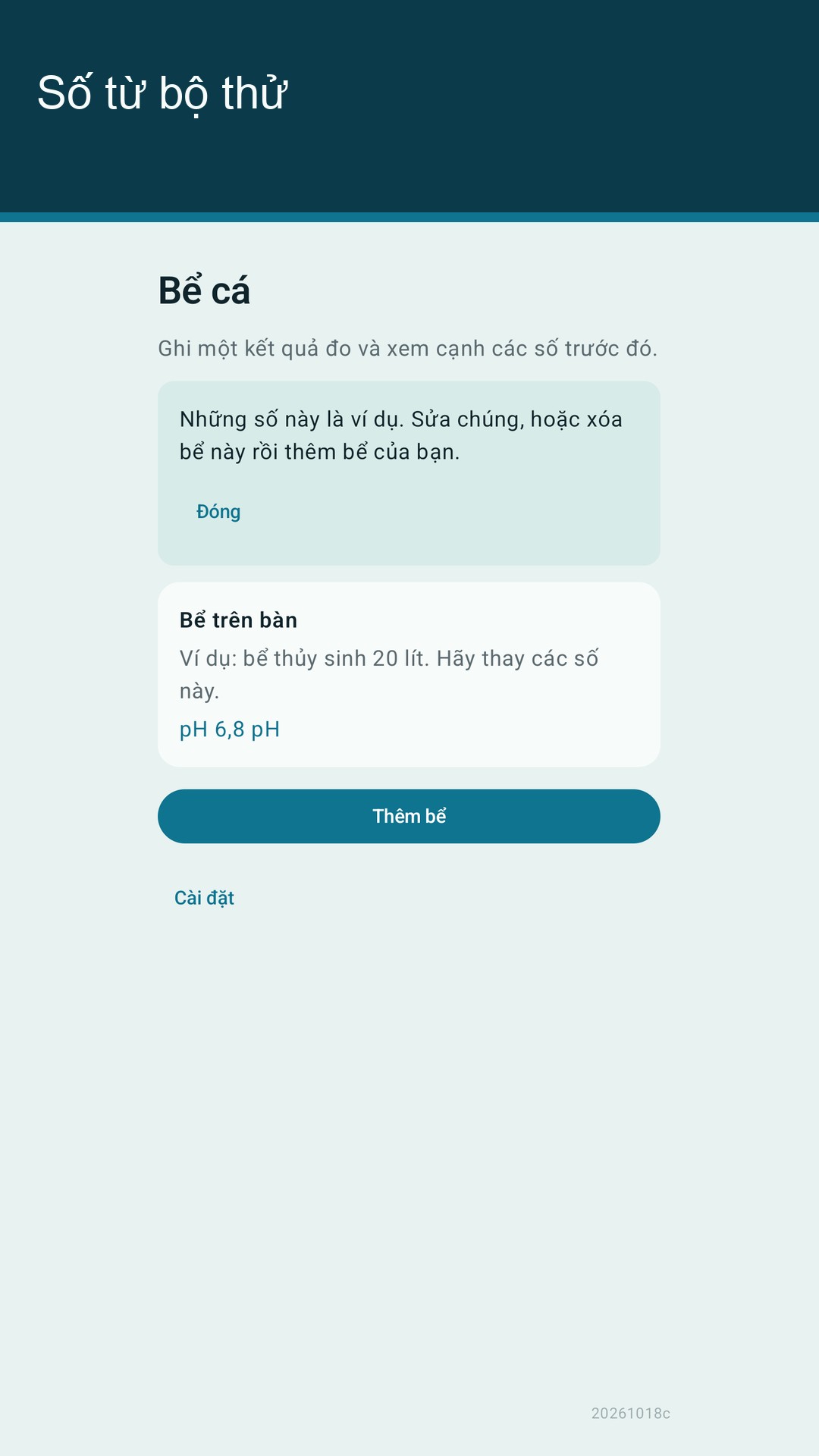Glaslog: nhật ký bể cá