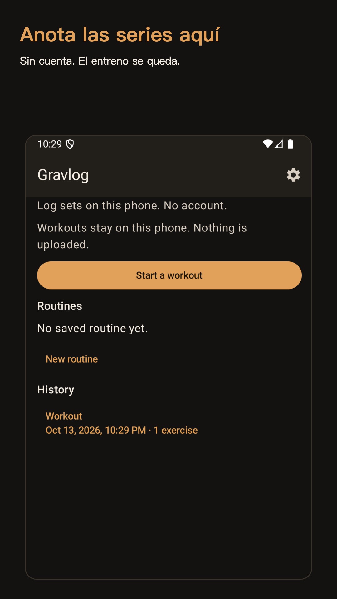 Gravlog: registro de series