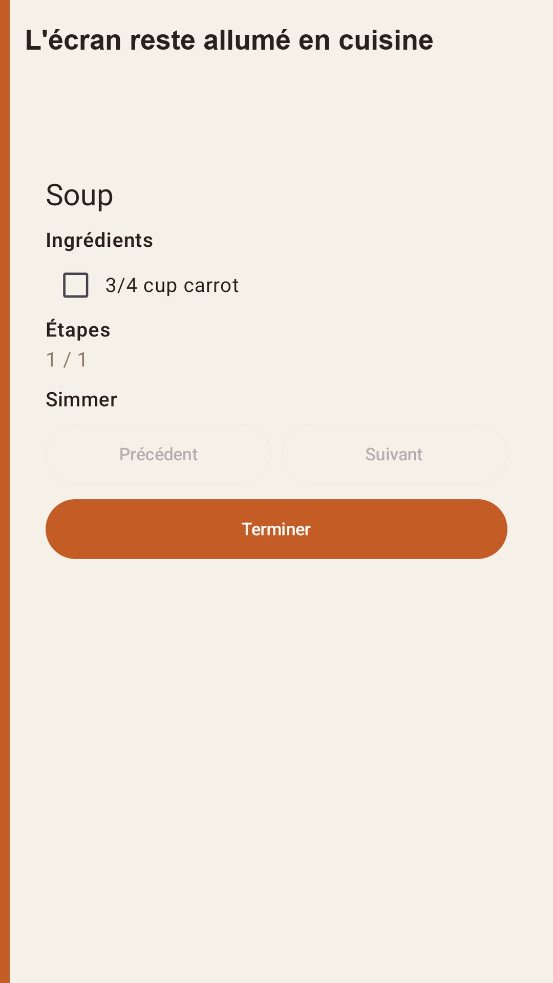 Halvlog : portions de recettes — 4