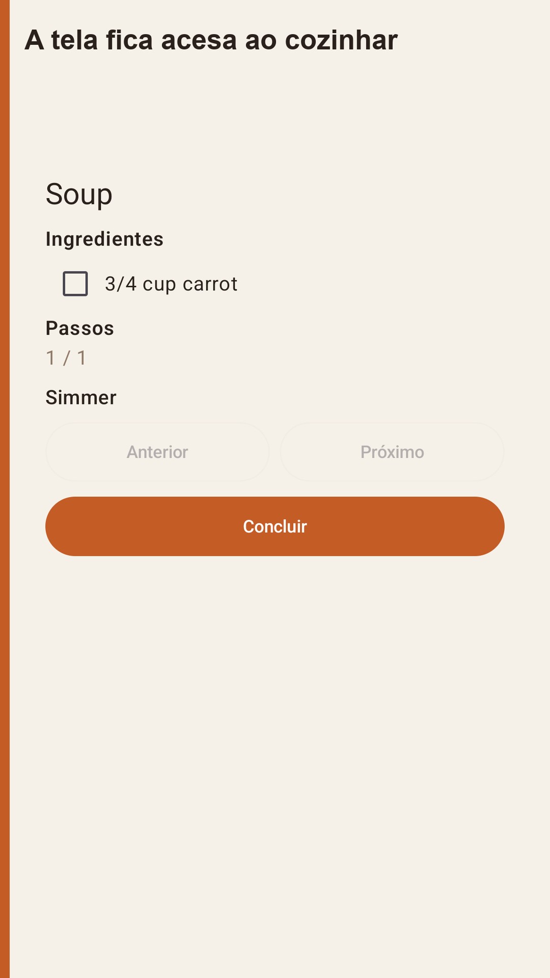 Halvlog: porções de receitas — 4