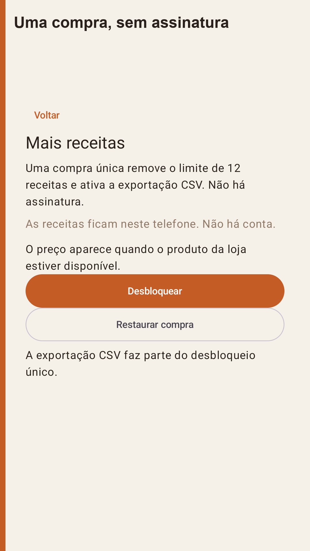 Halvlog: porções de receitas — 5