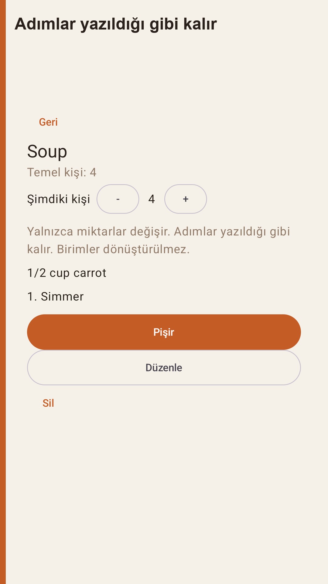Halvlog: tarif porsiyonu — 3