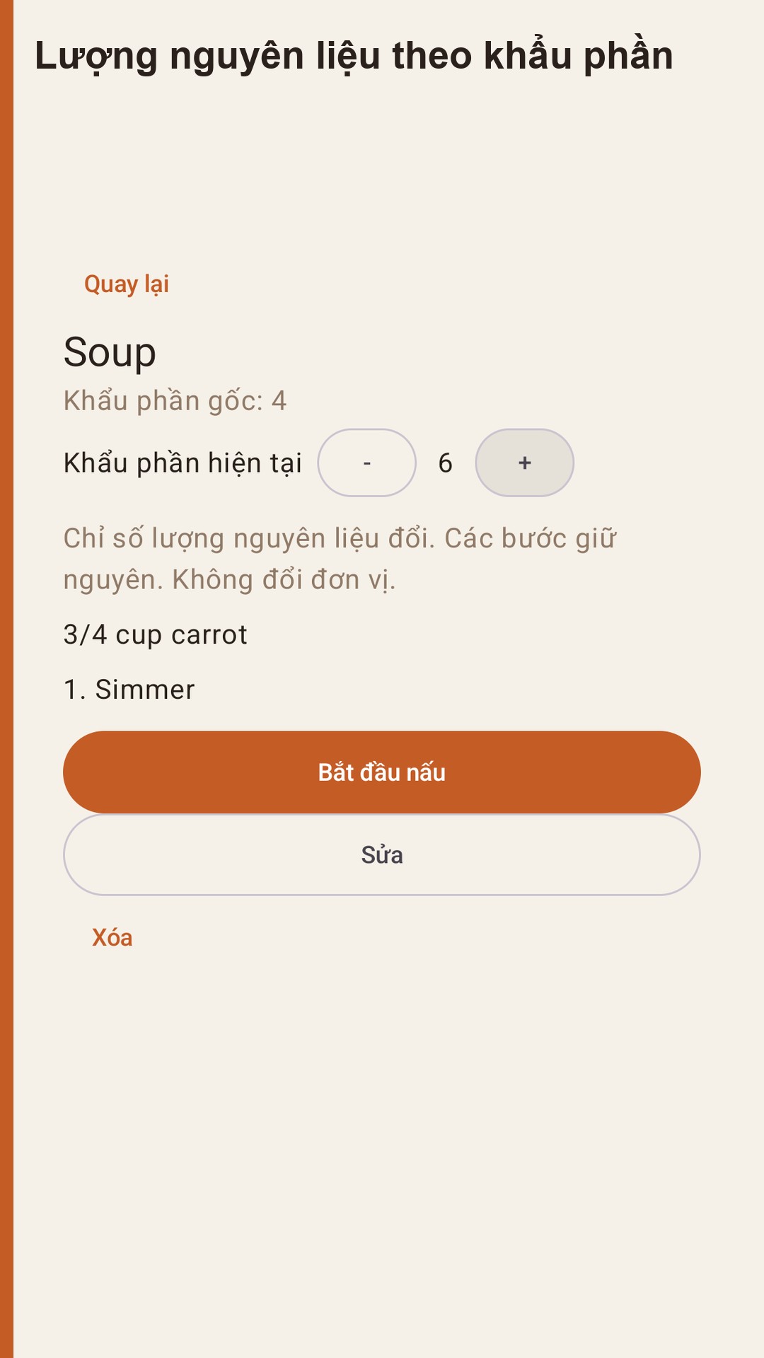 Halvlog: khẩu phần công thức — 2