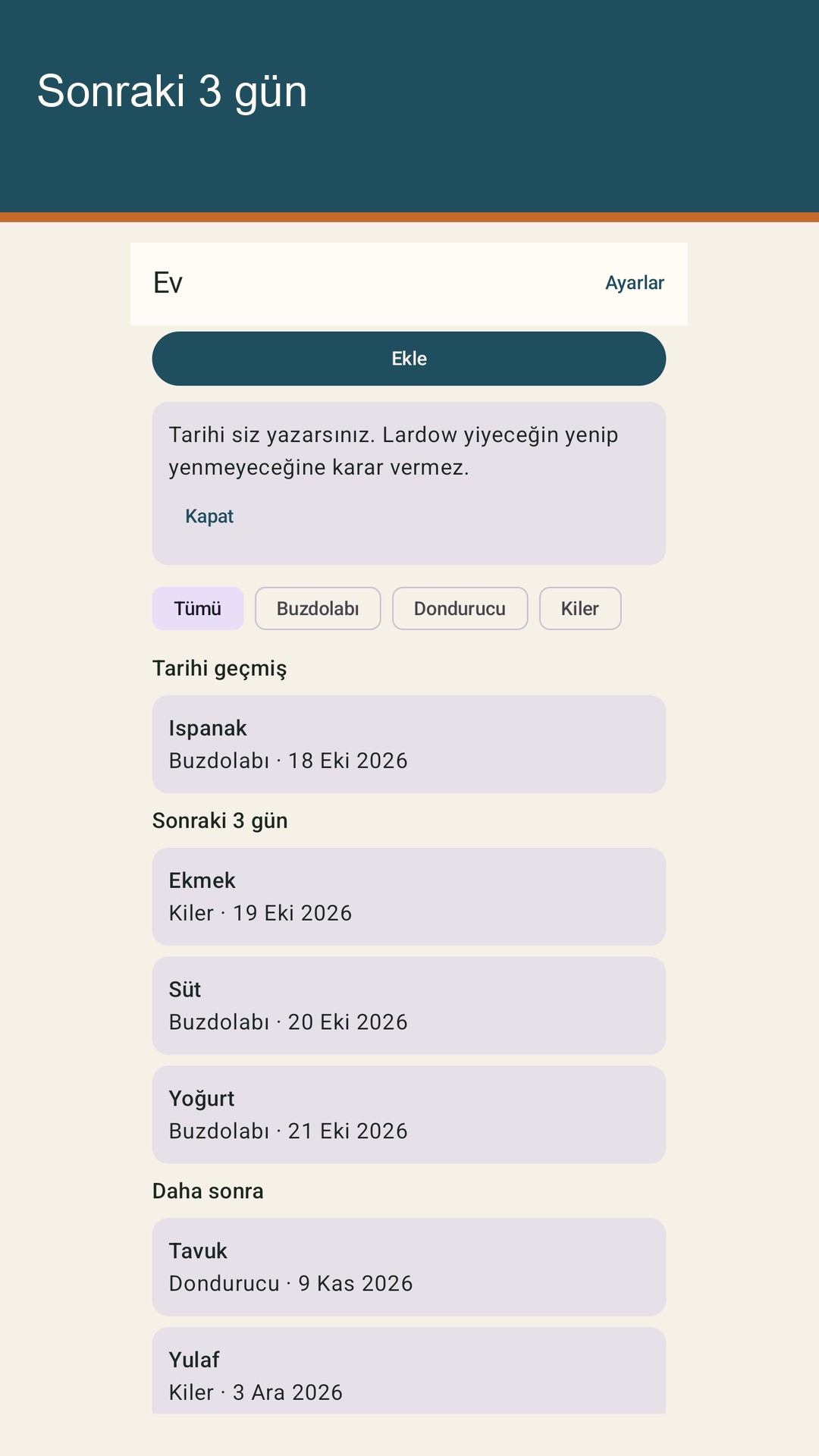 Lardow: son kullanma