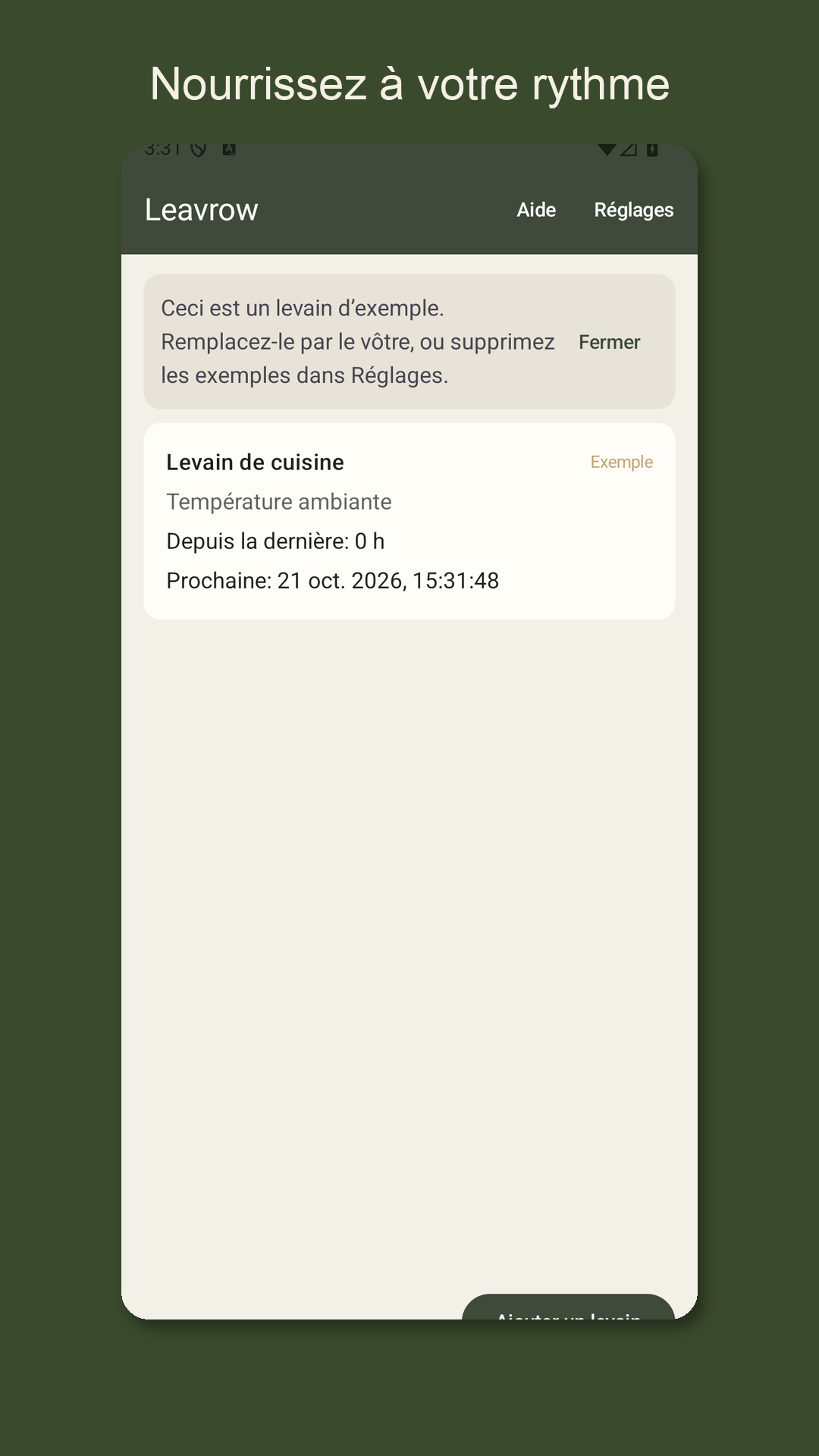 Leavrow: carnet de levain