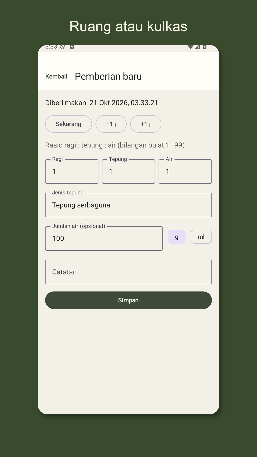 Leavrow: log pakan ragi — 3