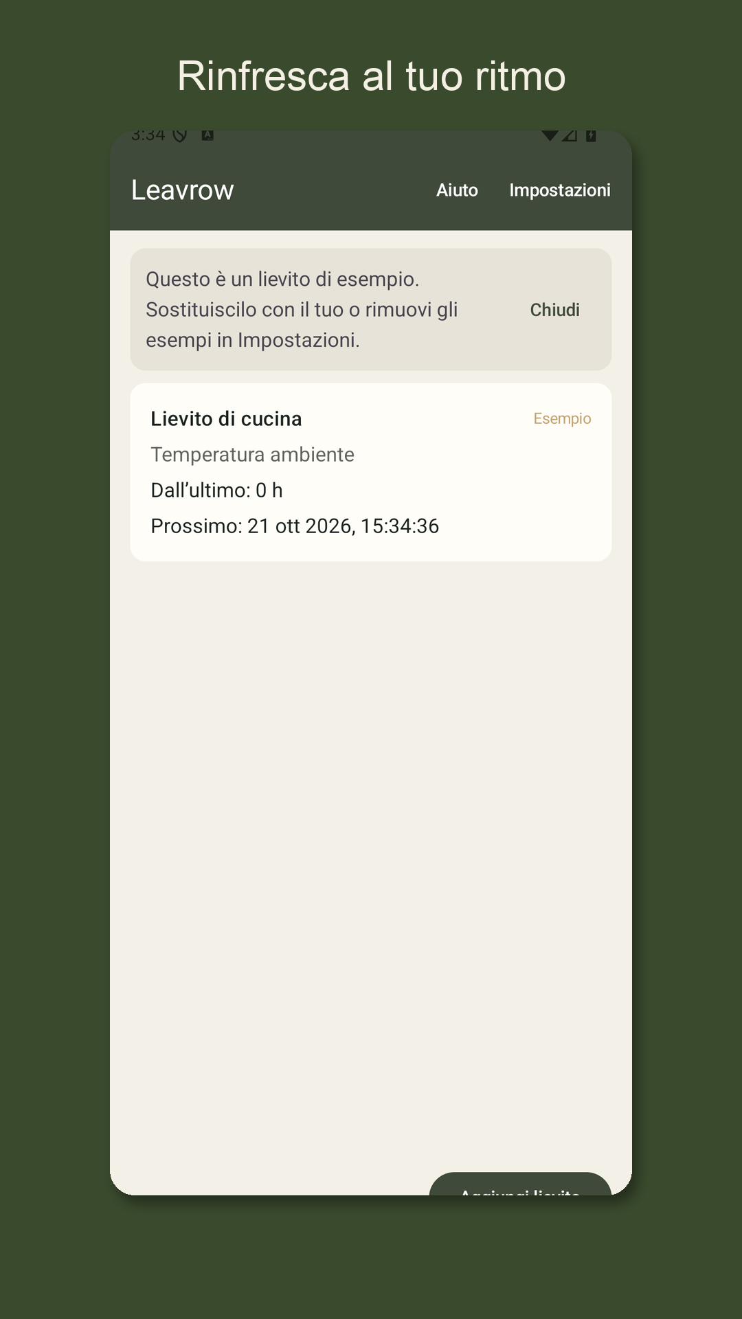 Leavrow: diario del lievito