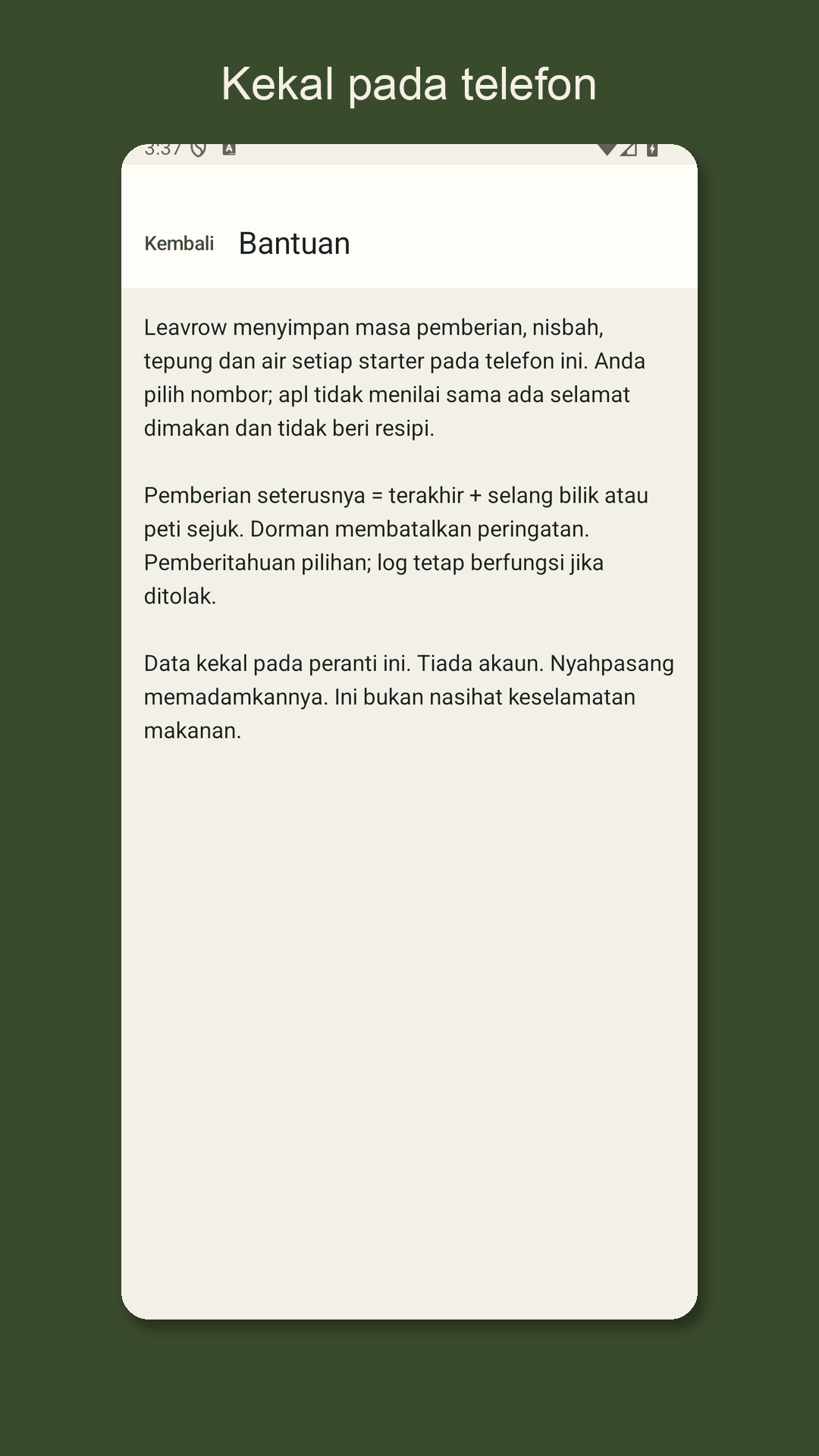Leavrow: log suapan ragi — 5