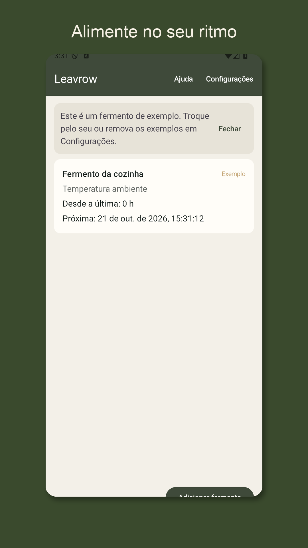 Leavrow: diário do fermento