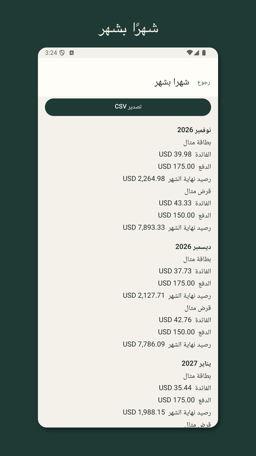 Nilfold: تقدير سداد الديون