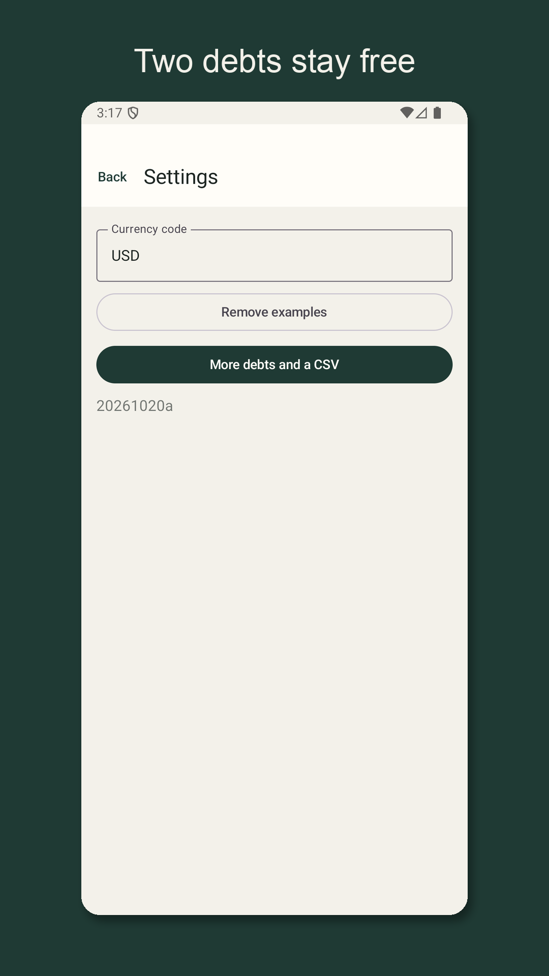 Nilfold: Debt Payoff Estimate — 5