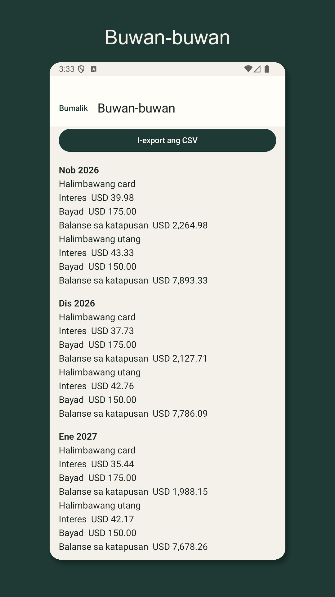 Nilfold: tantiya sa utang