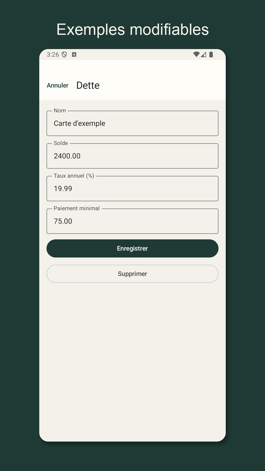 Nilfold : estimer des dettes — 3