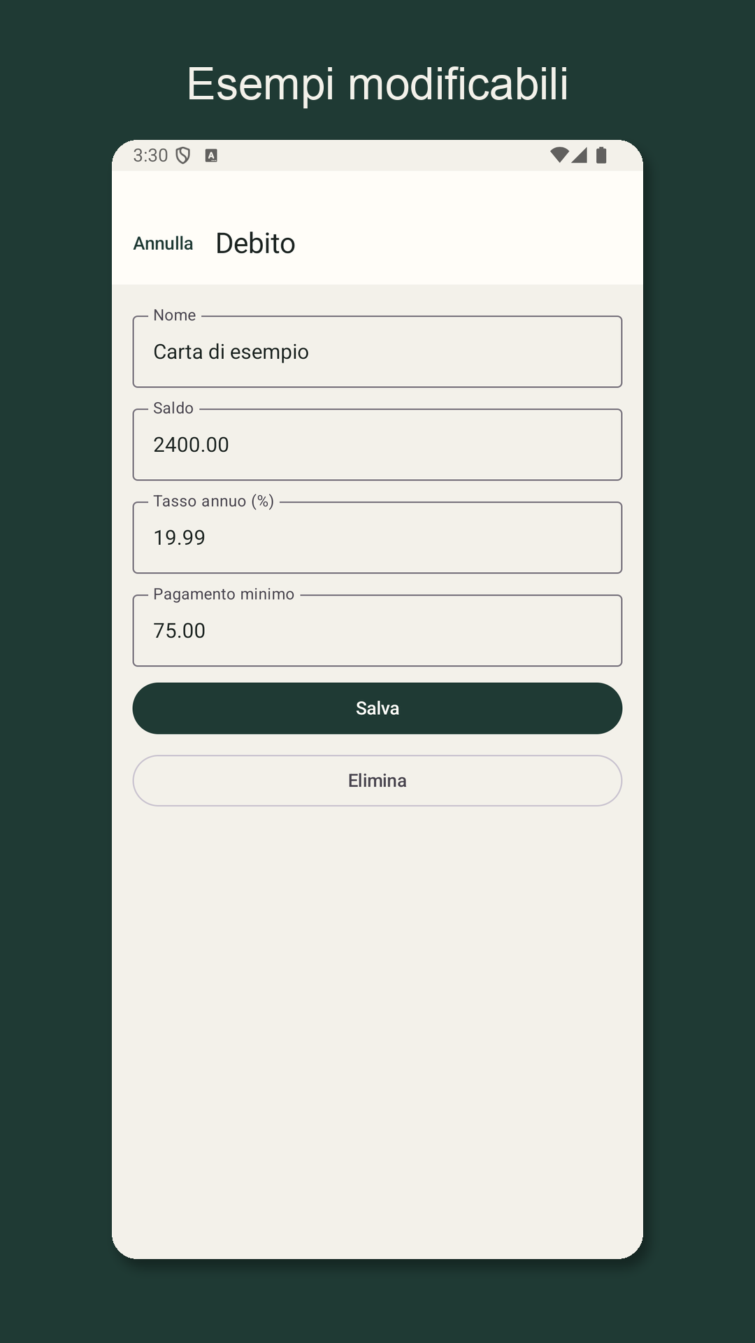 Nilfold: stimare i debiti — 3