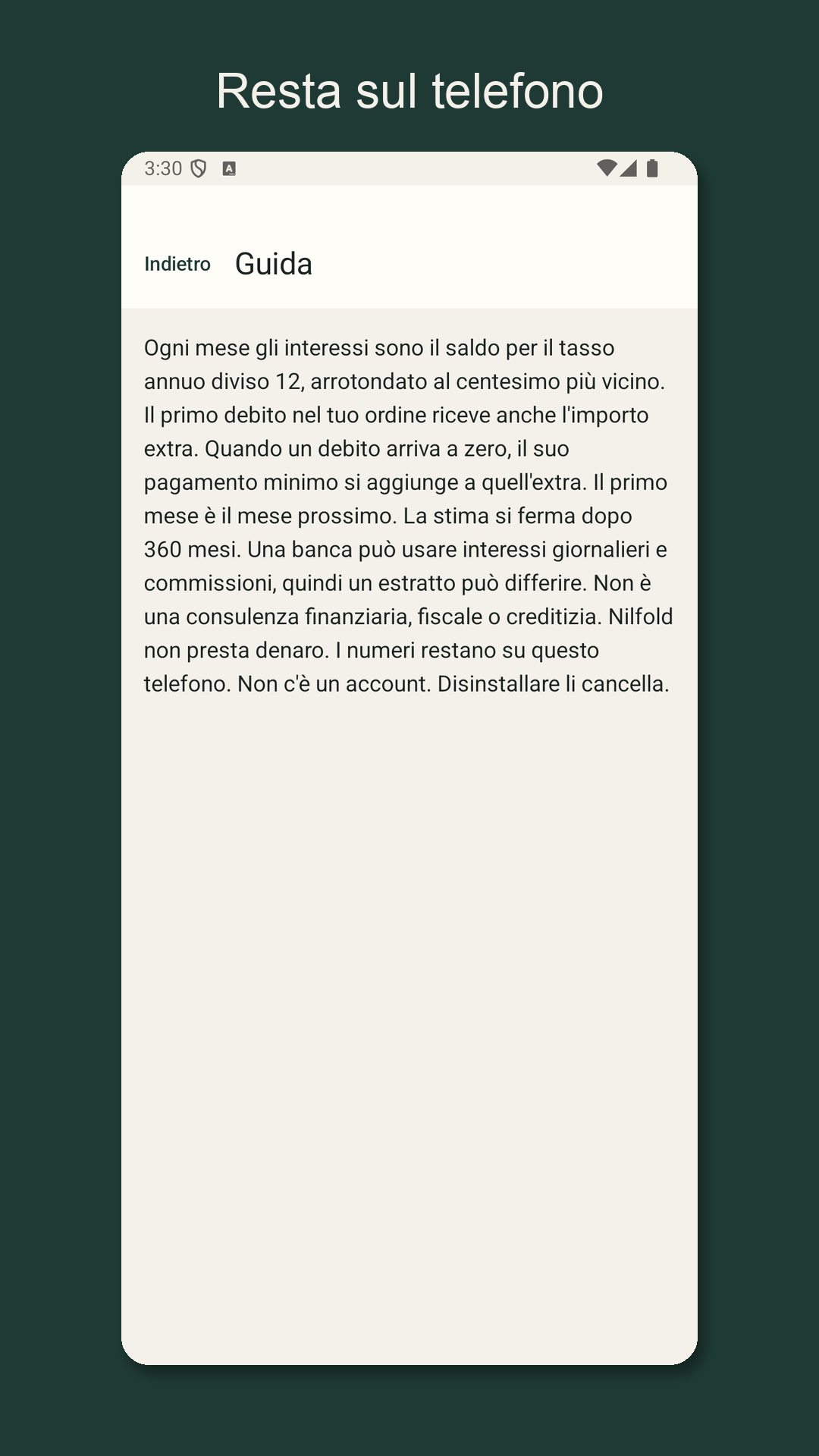 Nilfold: stimare i debiti — 4