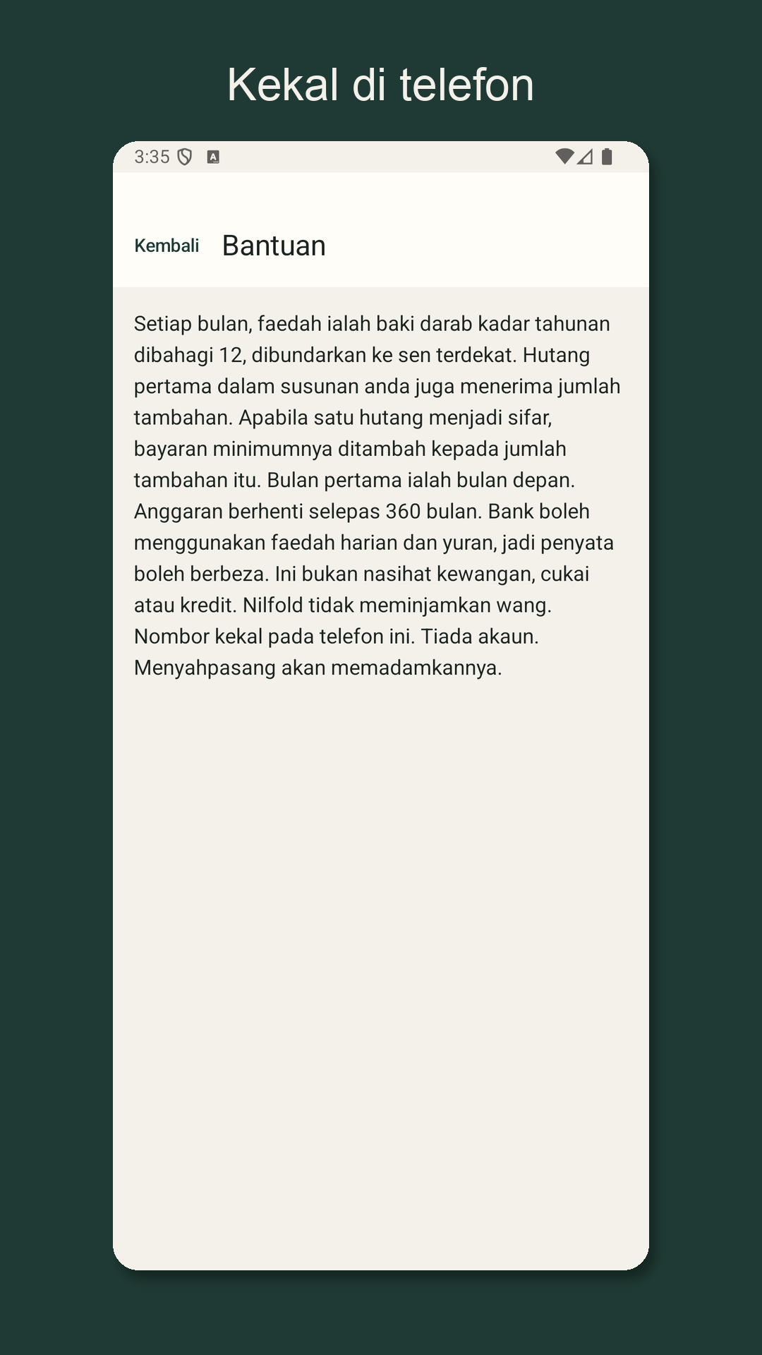 Nilfold: anggar penjelasan — 4