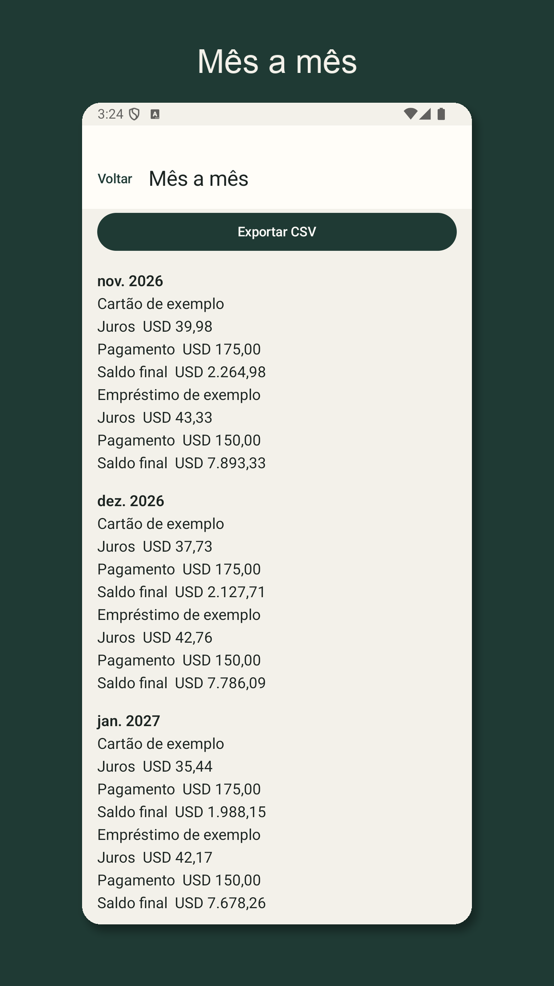 Nilfold: estimar dívidas