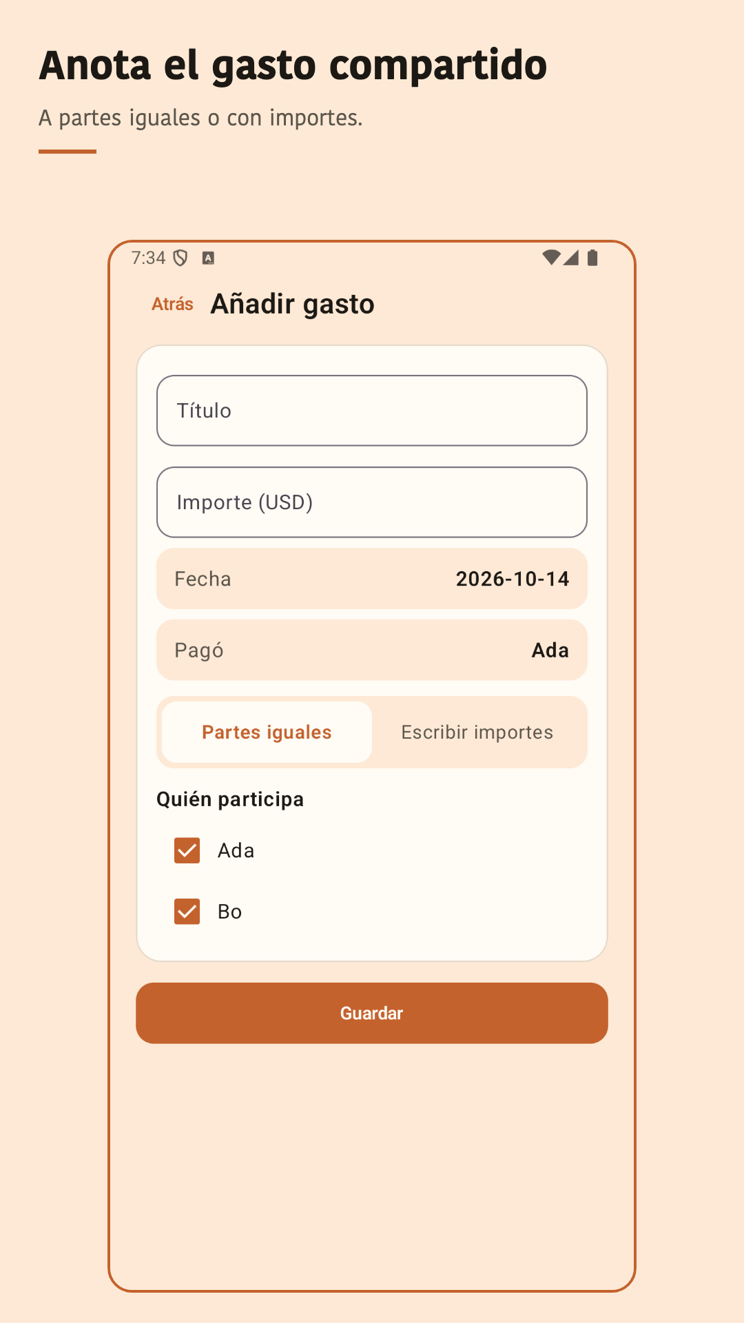 Nuvotab: Dividir gastos — 3