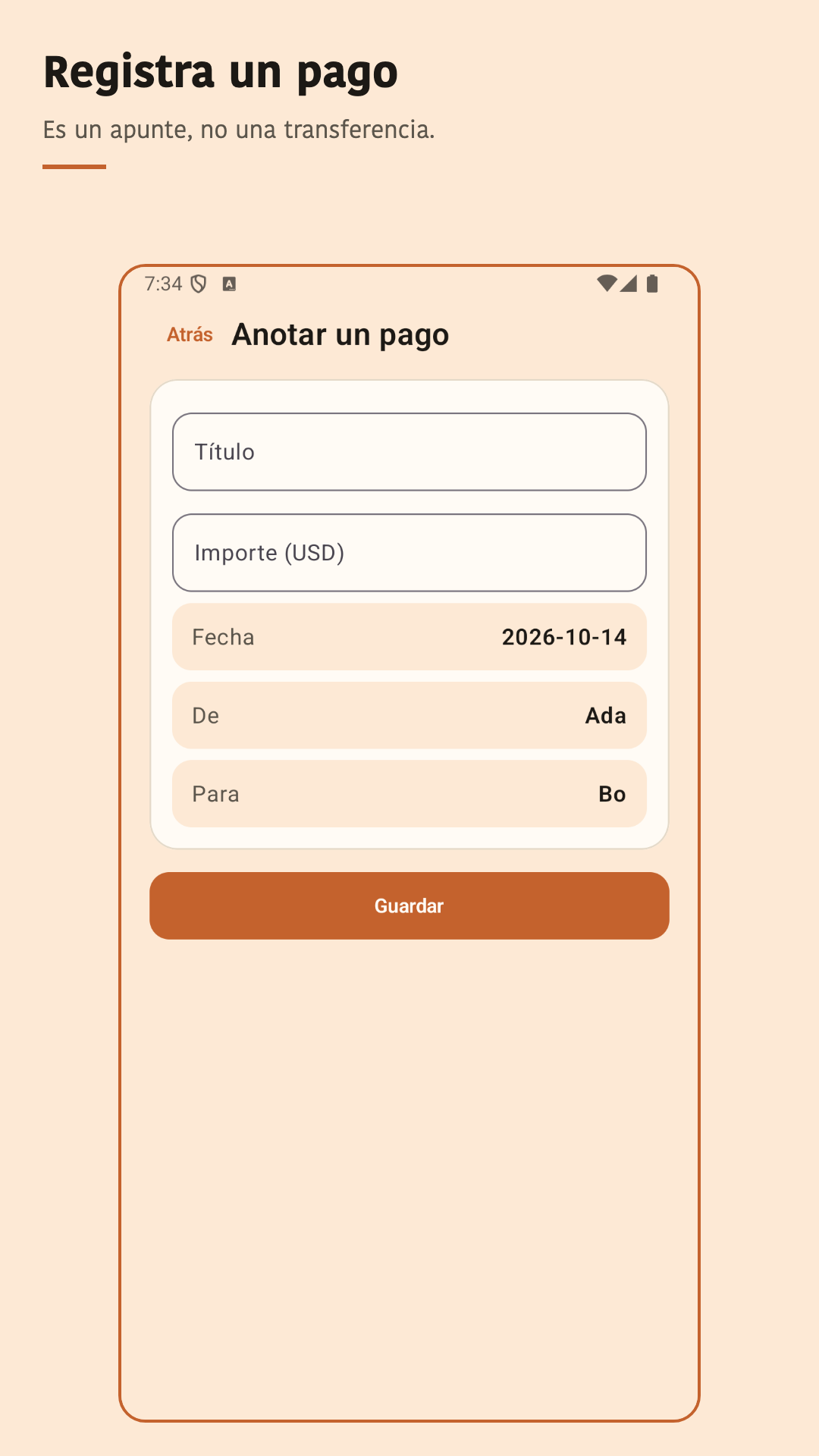 Nuvotab: Dividir gastos — 4