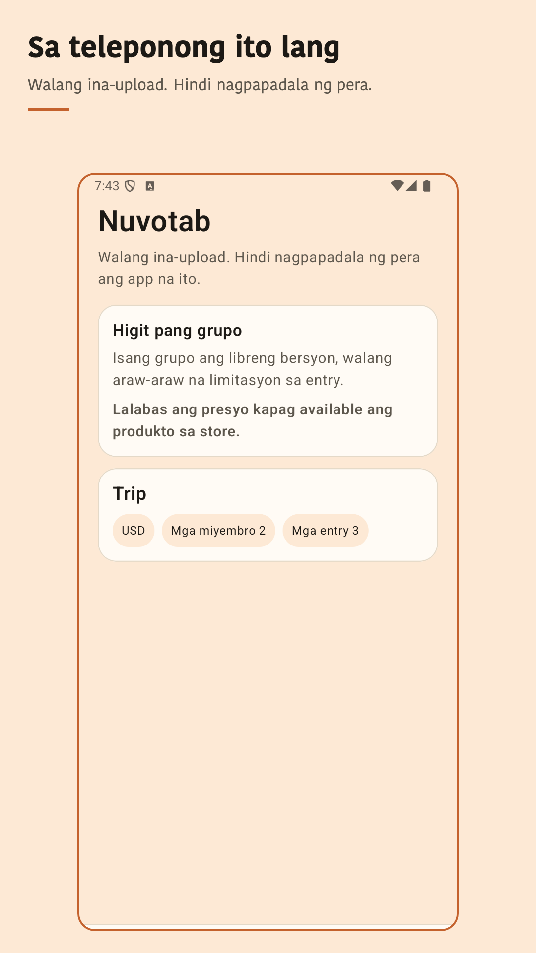 Nuvotab: hatiin ang gastos