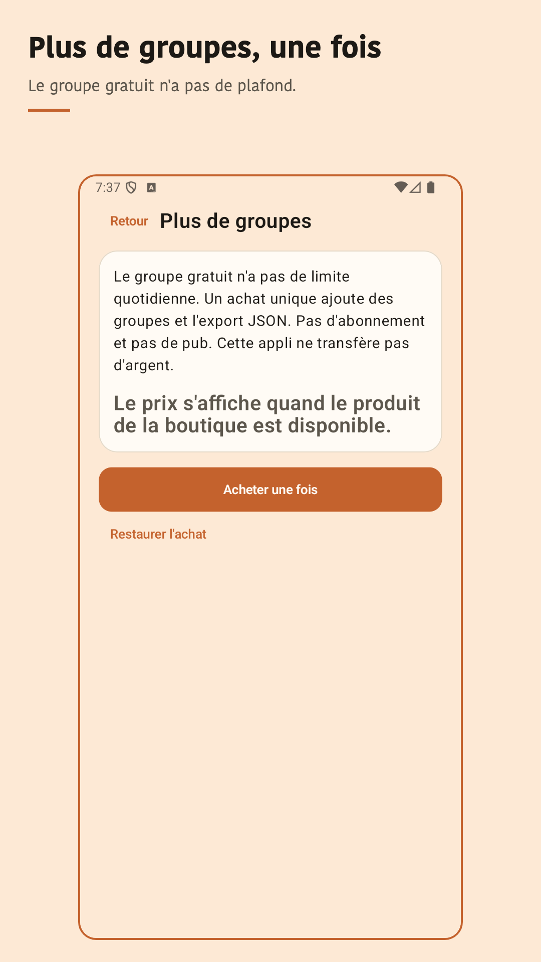 Nuvotab : noter les frais — 5