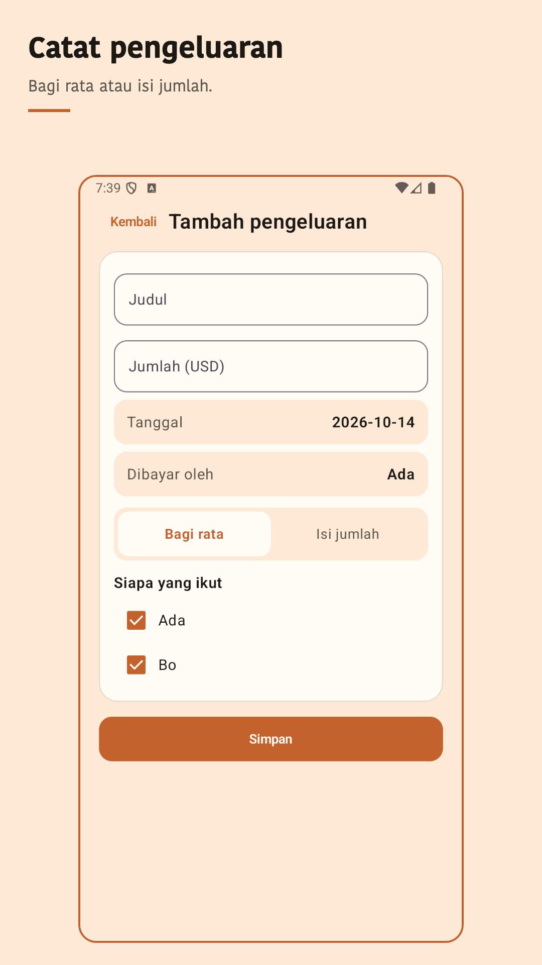 Nuvotab: bagi pengeluaran — 3