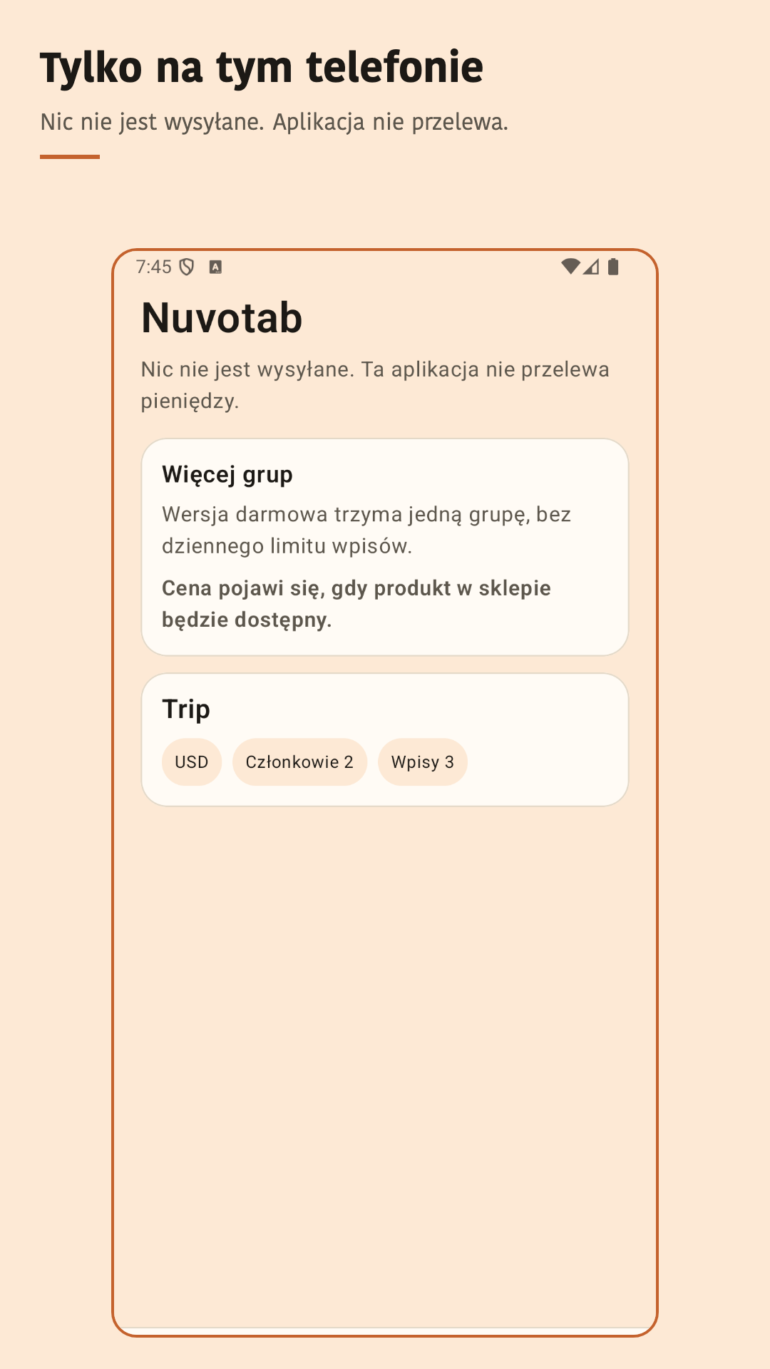 Nuvotab: dzielić wydatki