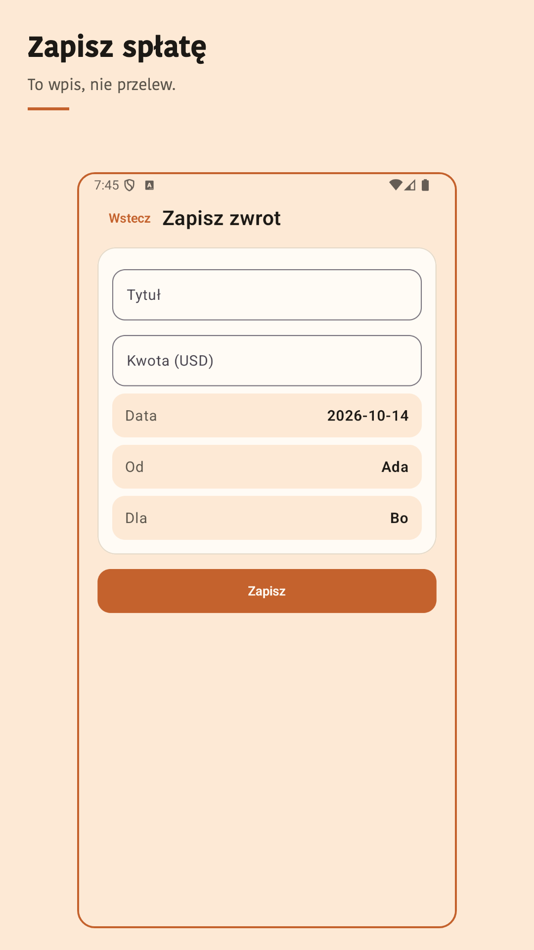Nuvotab: dzielić wydatki — 4