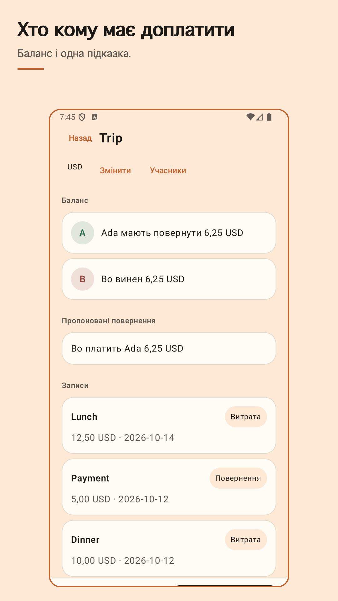 Nuvotab: спільні витрати — 2