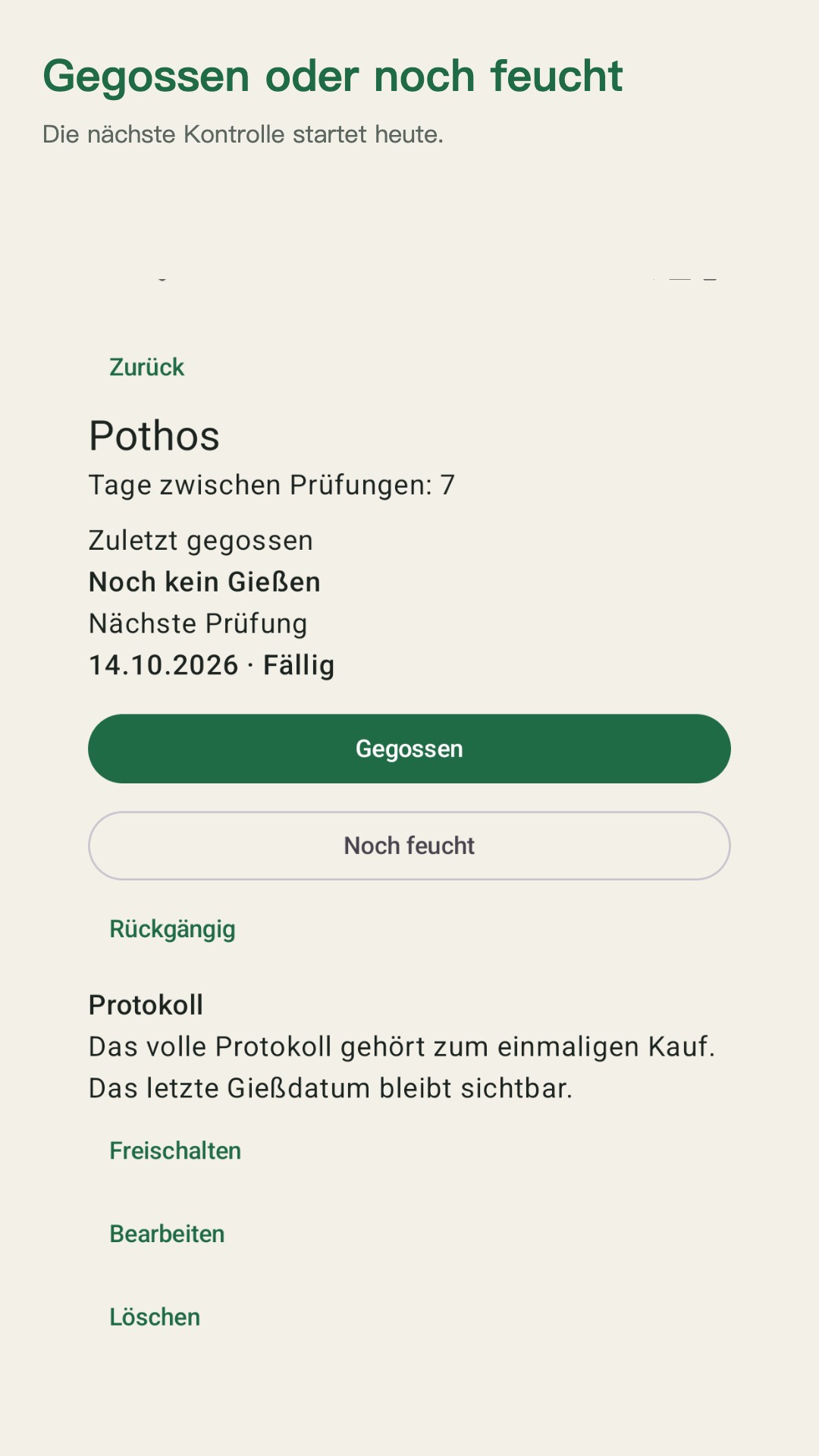 Potdew: Pflanzenkontrolle — 2