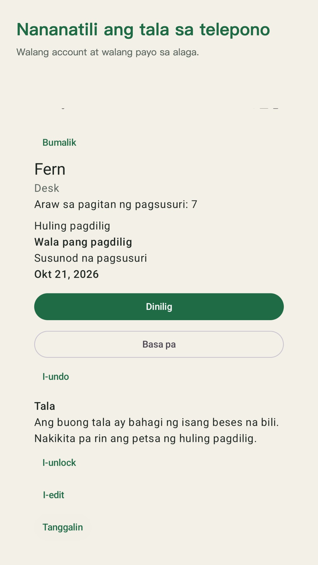 Potdew: tala ng halaman — 5