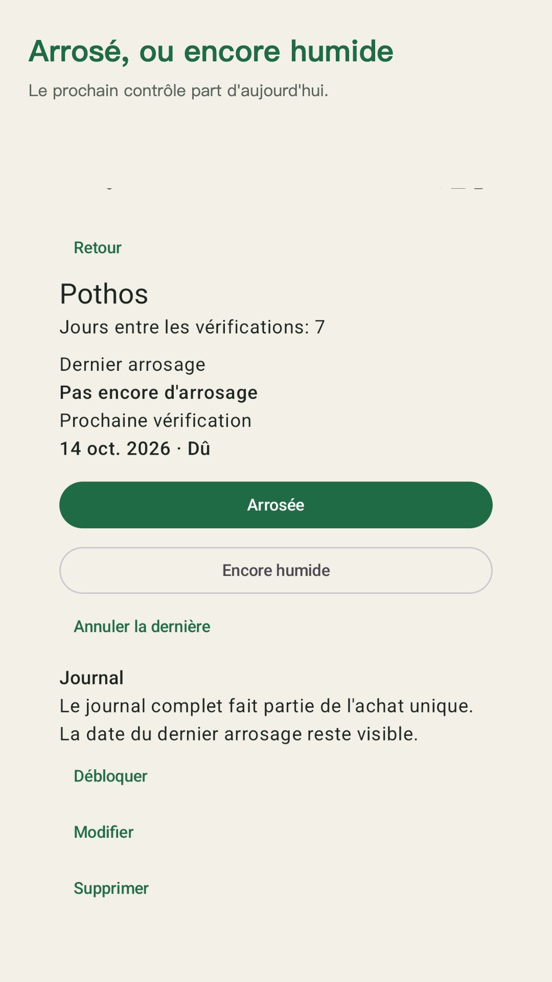 Potdew : suivi des plantes — 2
