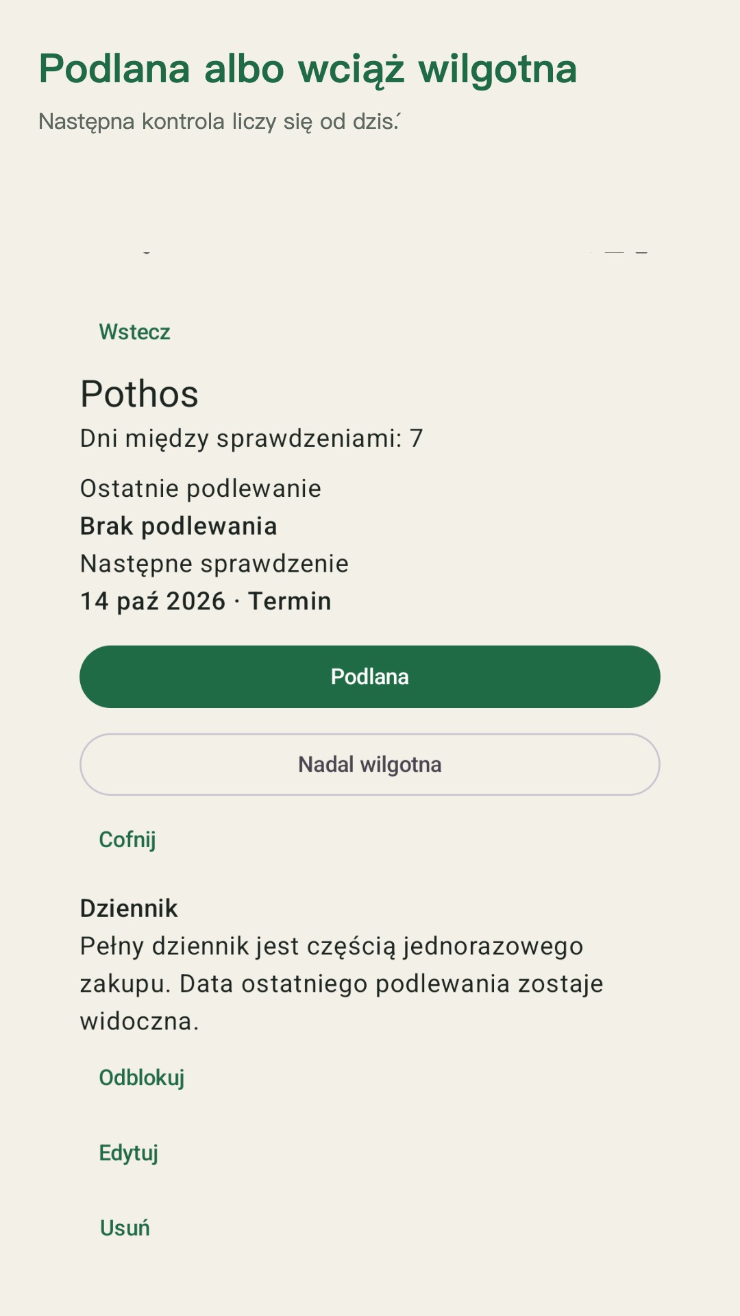 Potdew: kontrola roślin — 2