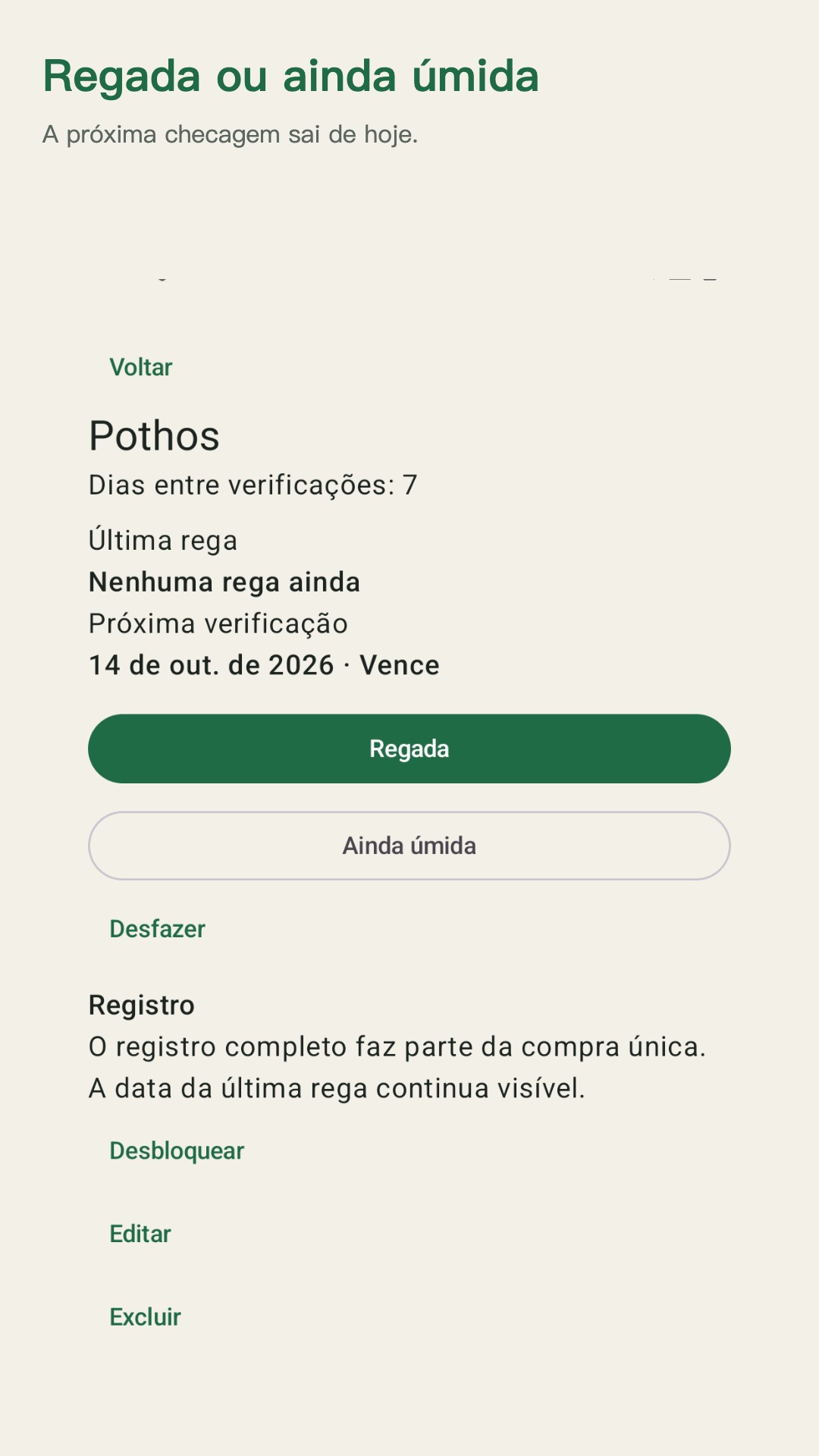 Potdew: checagem de plantas — 2