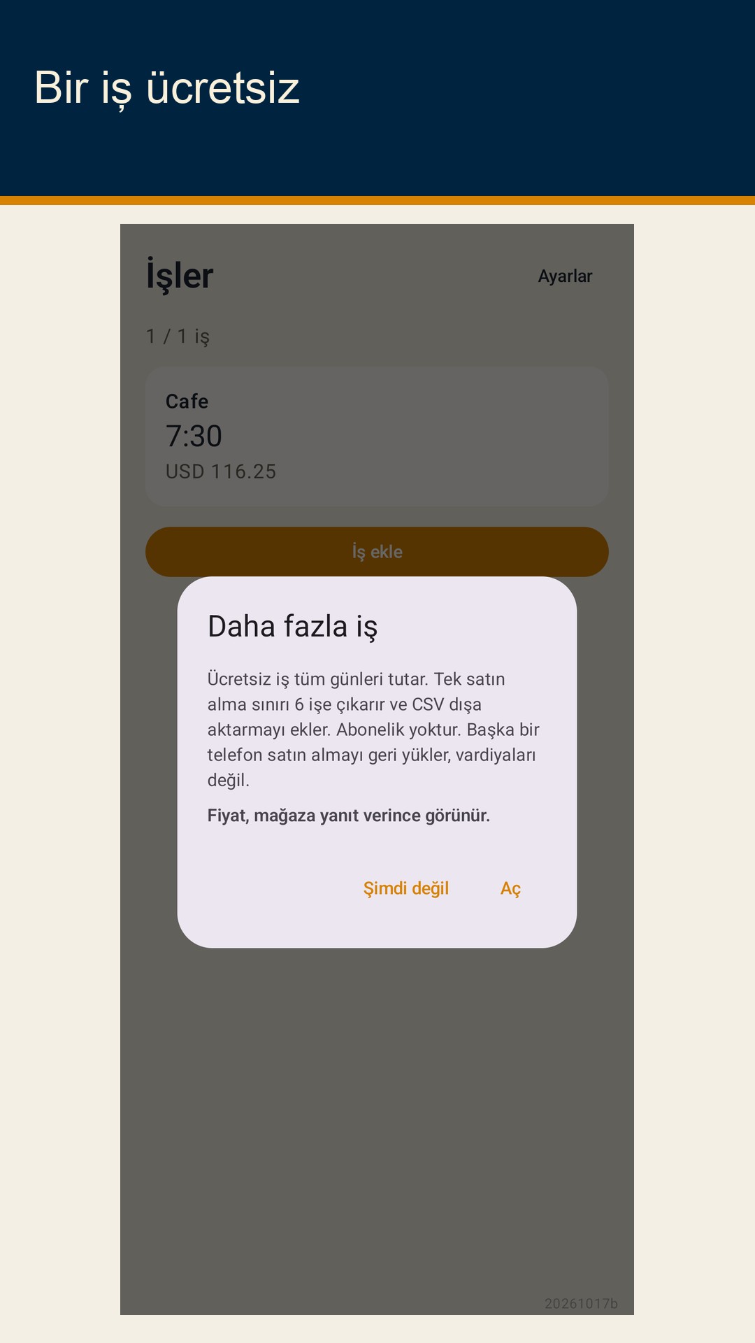 Shiftfold: vardiya saati — 5