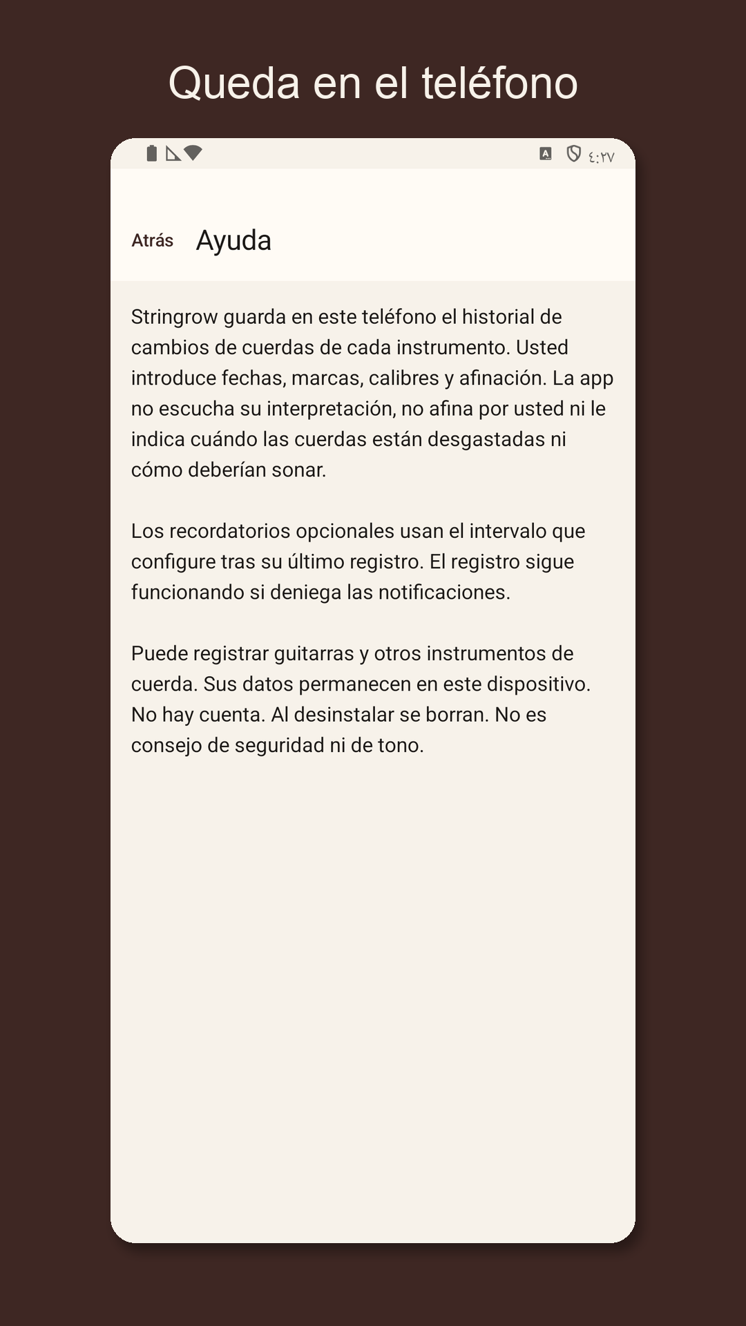 Stringrow: registro de cuerdas — 5