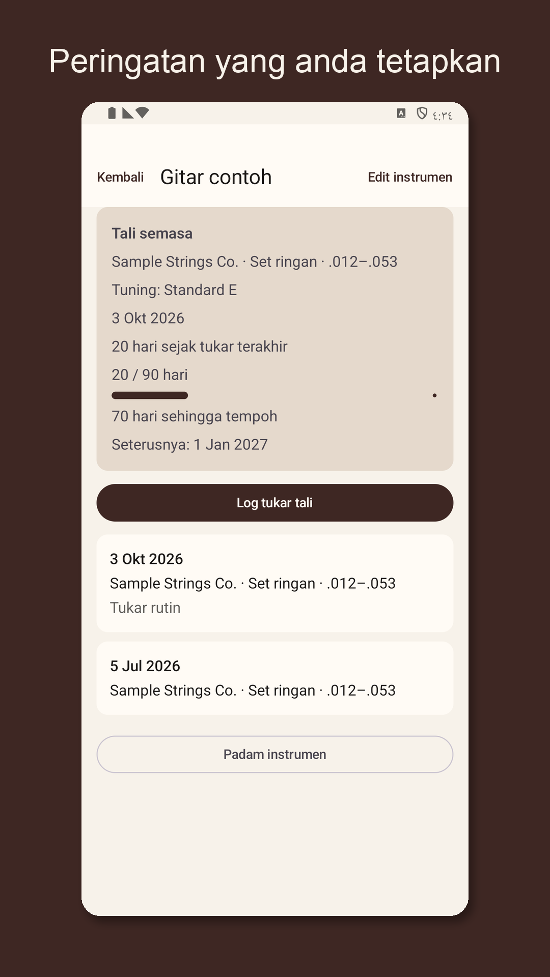 Stringrow: log tali gitar — 3