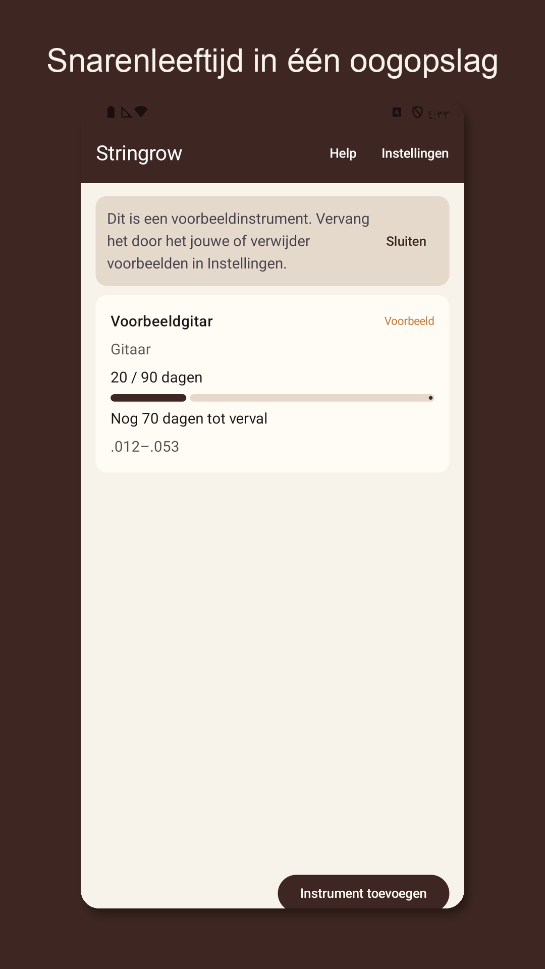 Stringrow: snarenlogboek