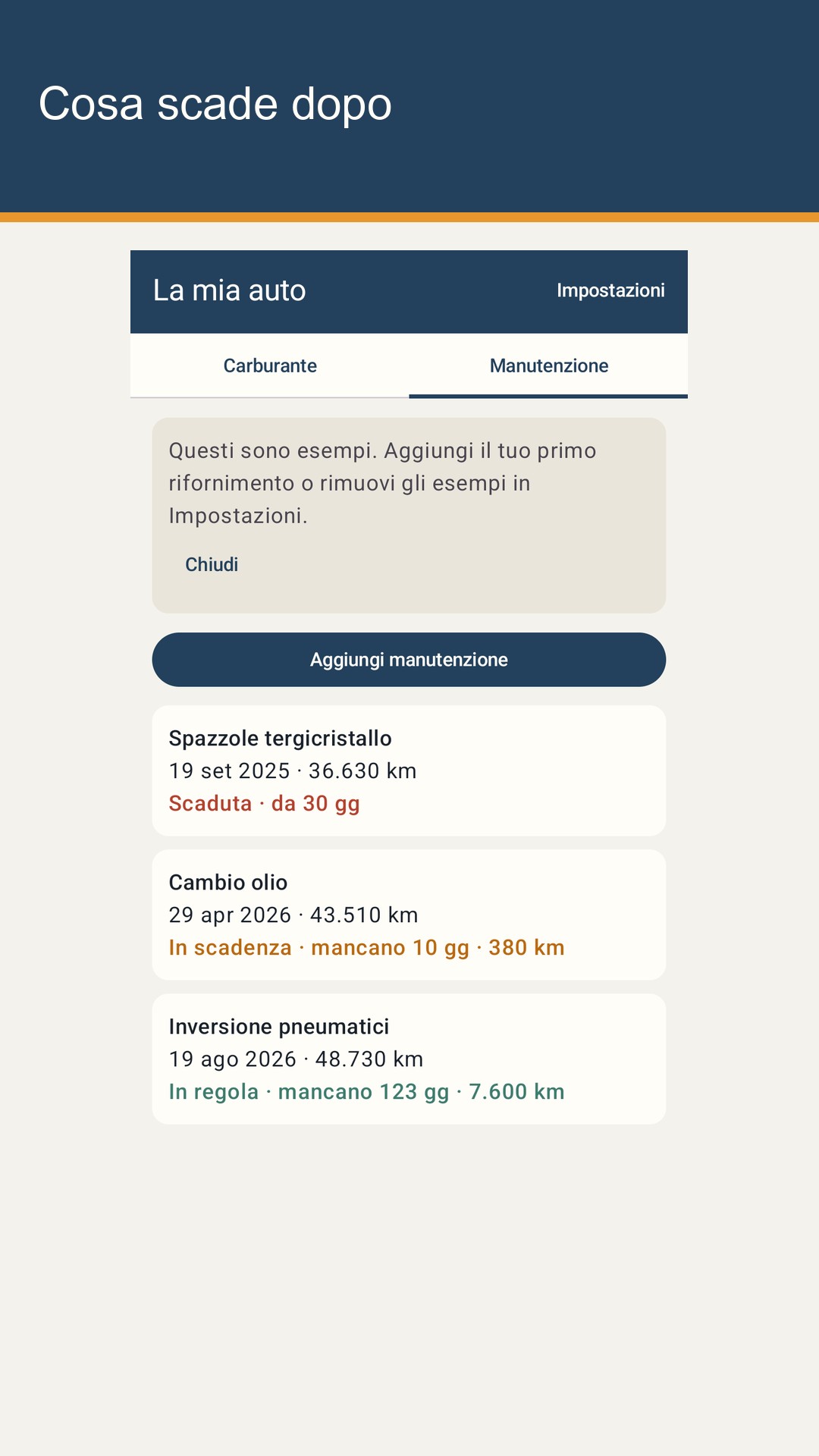 Tankrow: Consumi e tagliandi — 3