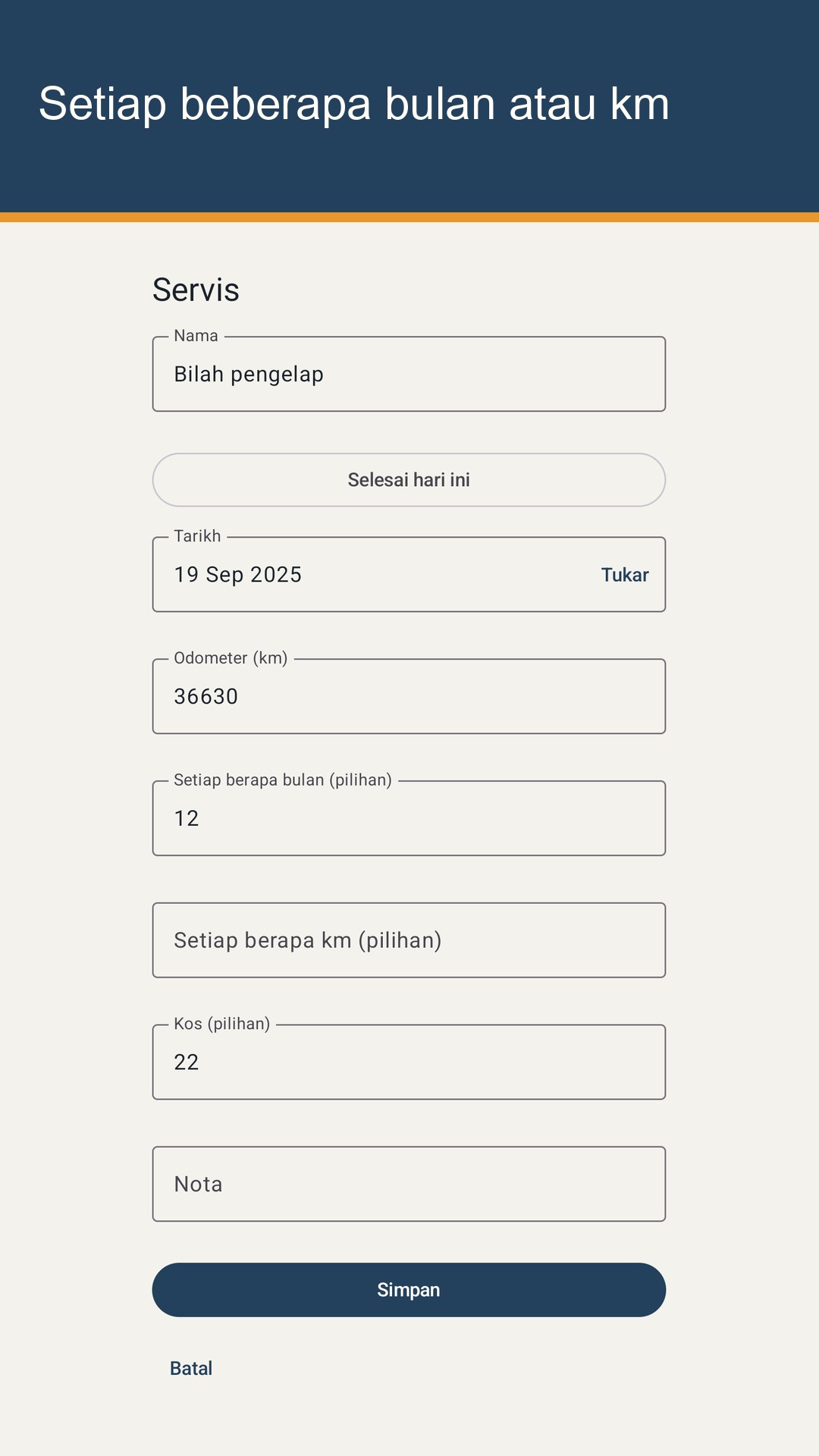 Tankrow: Log Minyak & Servis — 4