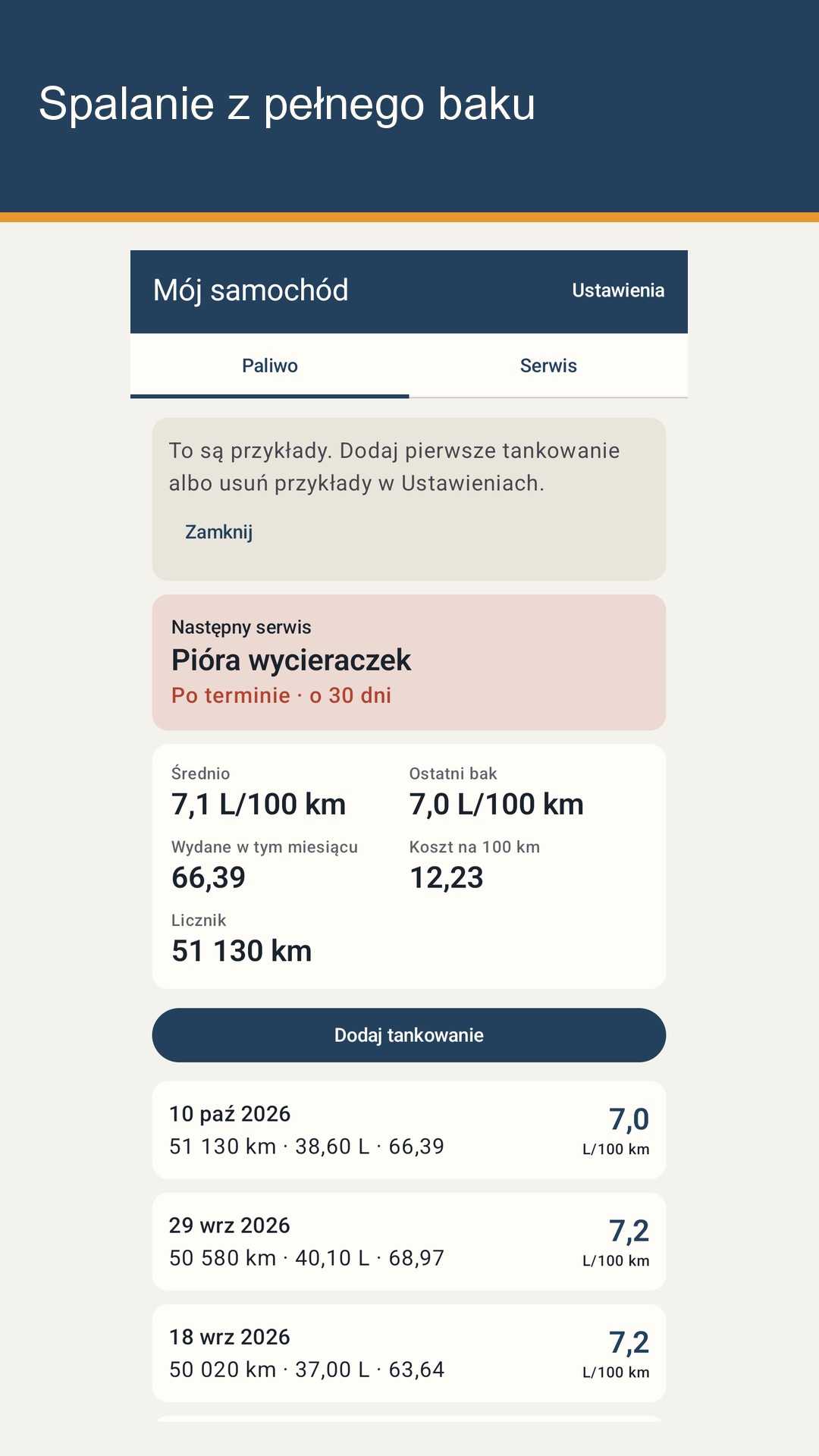 Tankrow: Spalanie i serwis