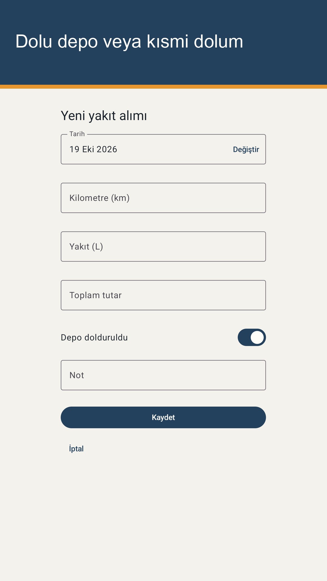 Tankrow: Yakıt ve Bakım Kaydı — 2